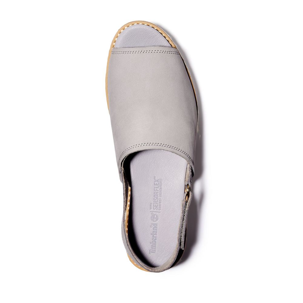 Timberland Womens Sandals Emerson Point Peep-Toe - Grey - India JI0546271